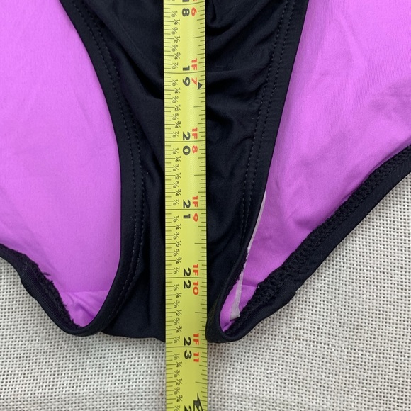 Anne Cole Signature Women Plus Size High-Neck One-Piece Swimsuit Size 18W - Picture 10 of 10